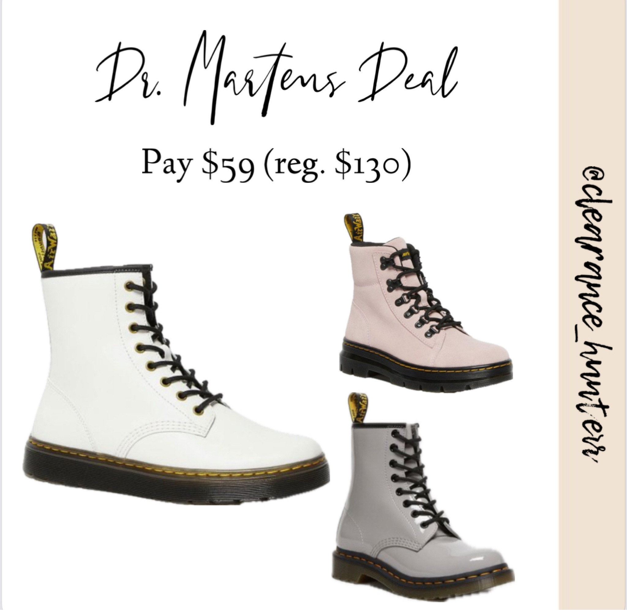 Dr. Martens Sale: pay $59 (reg. $130)! #drmartens 

#LTKsalealert #LTKHolidaySale #LTKshoecrush