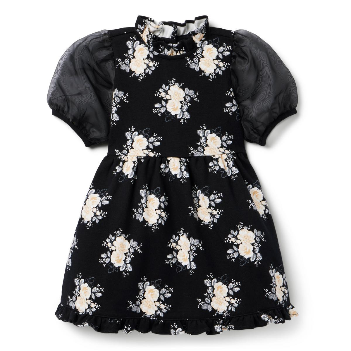 Floral Puff Sleeve Ponte Dress | Janie and Jack