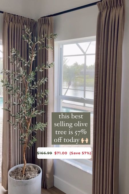 Best selling nearly natural faux olive tree is 57% off!
Adds warmth to any space in your home  

#LTKfindsunder100 #LTKhome #LTKsalealert