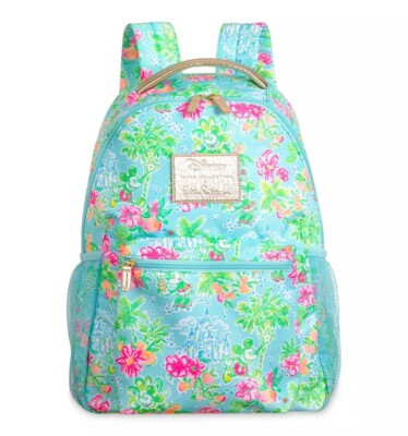 Disney Parks x Lilly Pulitzer Backpack Mickey & Minnie Mouse Cinderella Castle  | eBay | eBay US