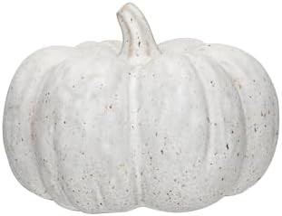 Creative Co-Op Stoneware Pumpkin Decor with Reactive Glaze, Cream | Amazon (US)