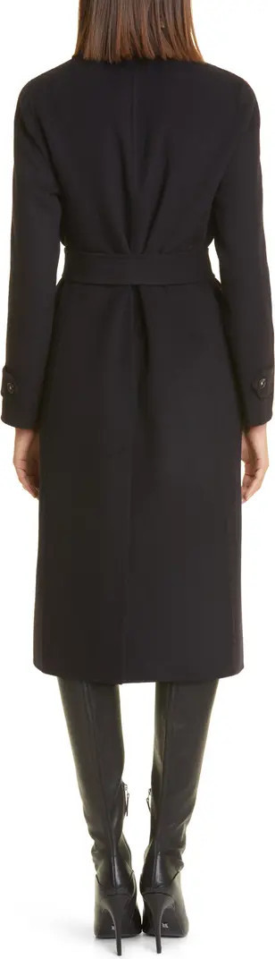 Reiss Brooks Belted Wool Blend Coat | Nordstrom | Nordstrom