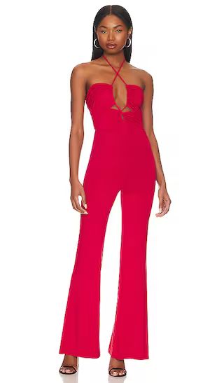 x REVOLVE Lorenza Jumpsuit in Red | Revolve Clothing (Global)