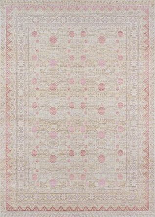 Mistana™ Baby & Kids Griswald Oriental Pink/Yellow/Red Area Rug | Wayfair North America