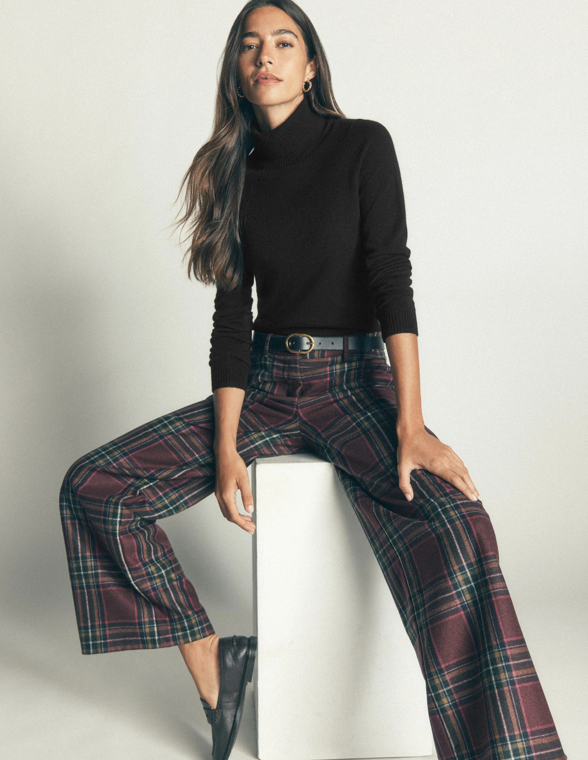 Camilla Roll Neck Jumper-Black | Boden UK