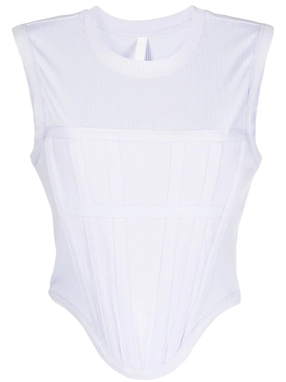 ribbed corset top | Farfetch Global