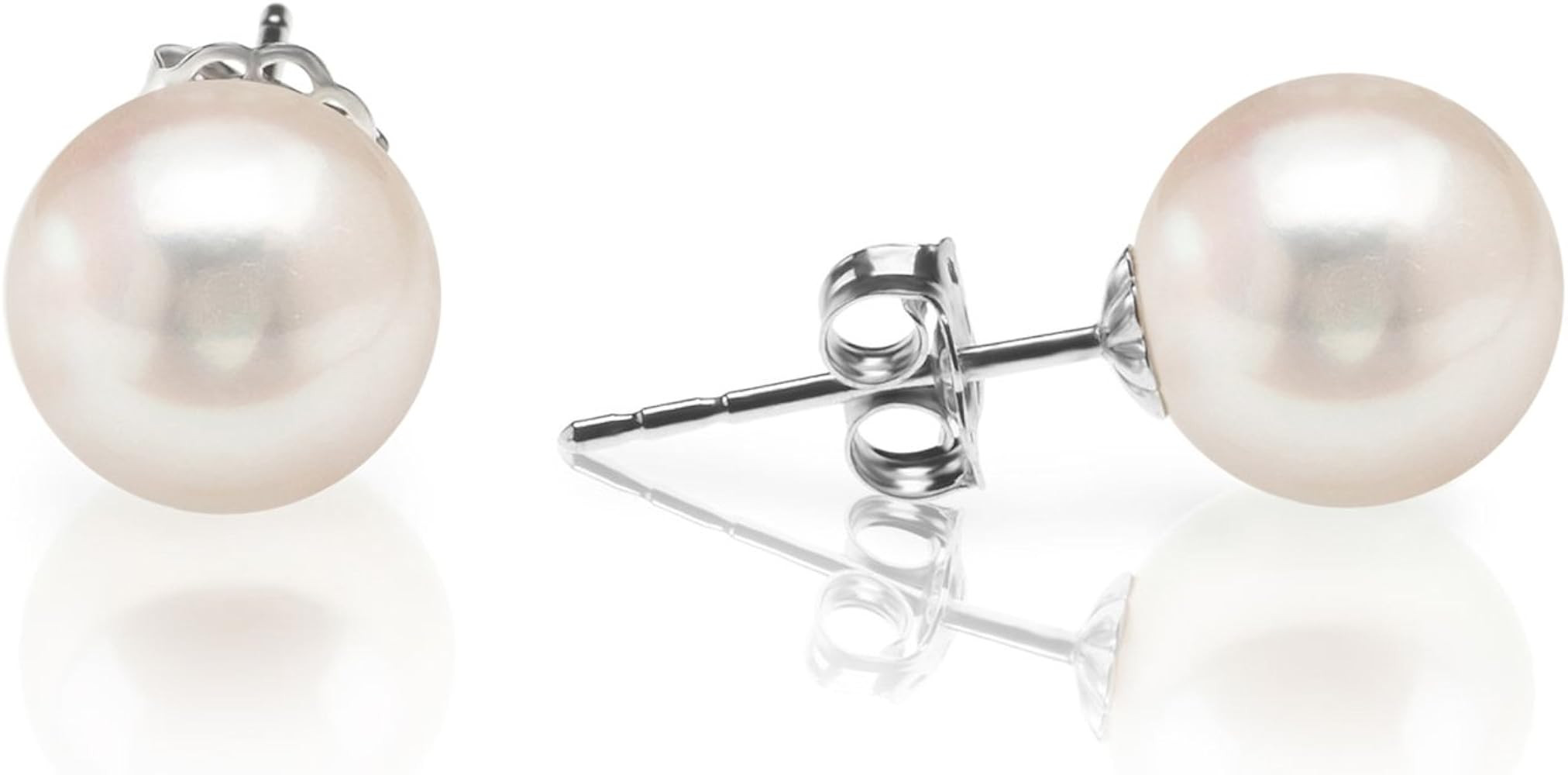 PAVOI Handpicked AAA+ Sterling Silver Round Stud Freshwater Cultured Pearl Earrings | Amazon (CA)