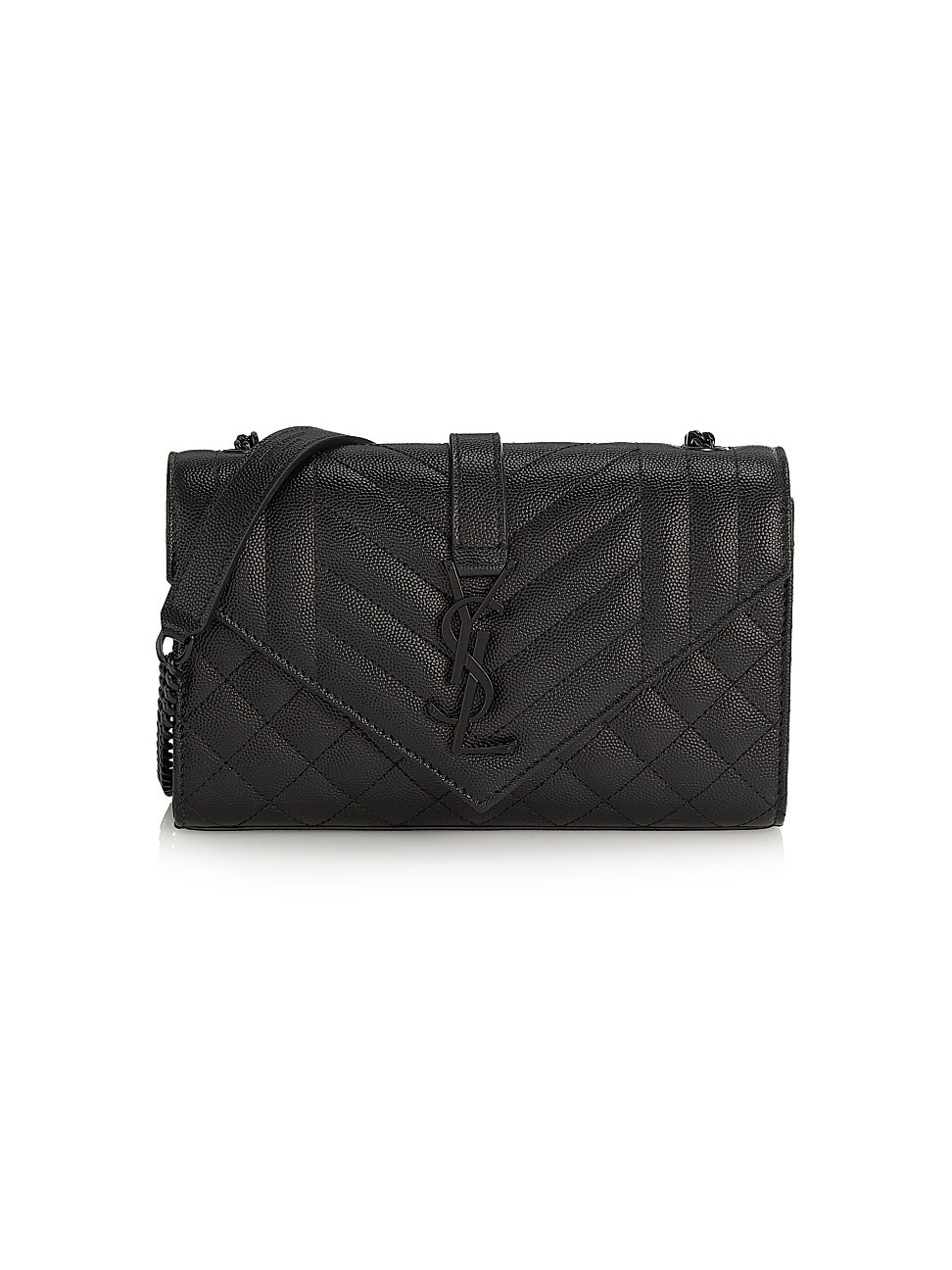 Women's Envelope Small Bag In Mix Matelassé Grain De Poudre Embossed Leather - Nero | Saks Fifth Avenue