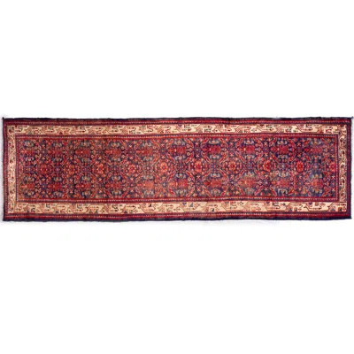 Baylinn One-of-a-Kind 3'7" x 13'5" 1970s Area Rug in Red/Beige | Wayfair North America