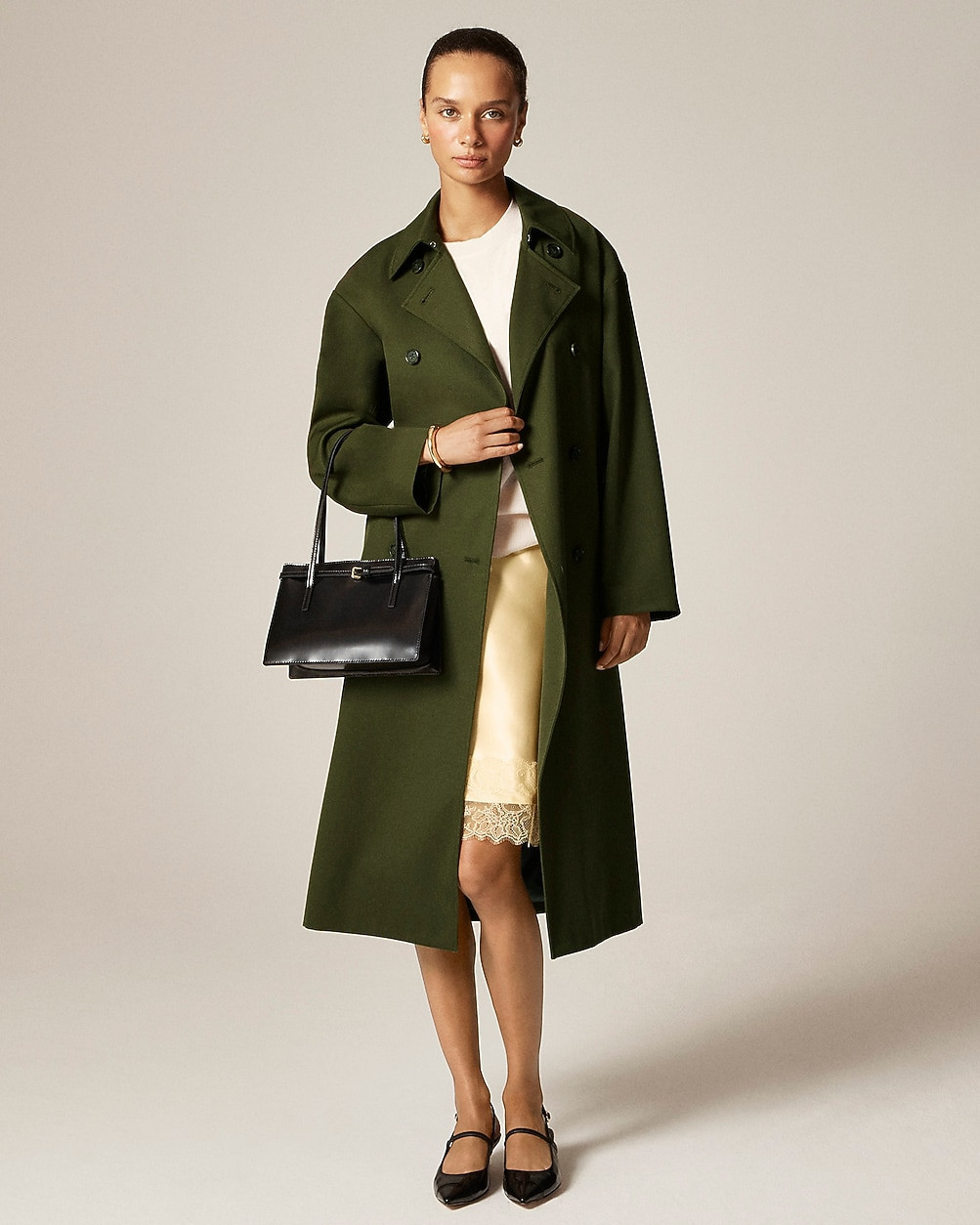 Trench coat in wool blend | J. Crew US