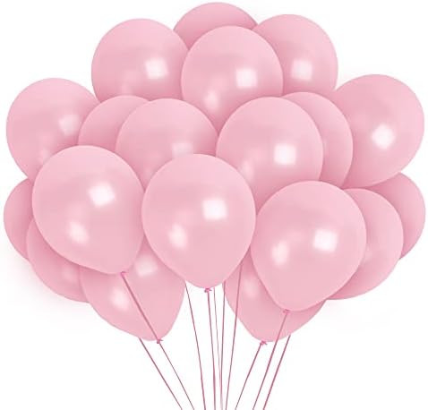 Treasures Gifted Light Pink Balloons - Pearlized Metallic Pink Balloons - Blush Baby Pink Balloons 1 | Amazon (US)