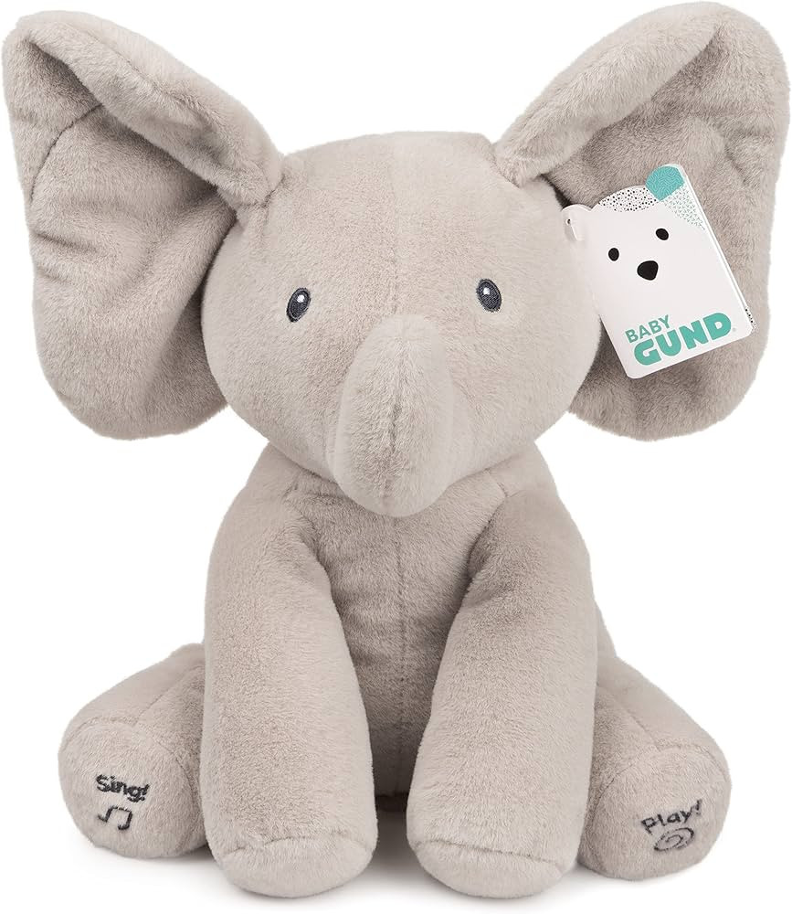 Baby GUND Animated Flappy the Elephant Plush, Singing Stuffed Animal Baby Toy for Ages 0 and Up, ... | Amazon (US)