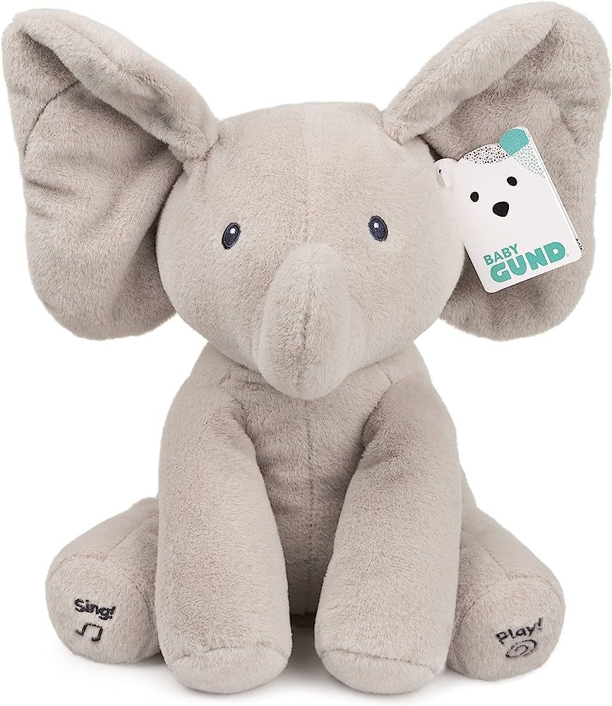 GUND Baby Animated Flappy The Elephant Plush, Singing Stuffed Animal Baby Toy for Ages 0 and Up, ... | Amazon (US)