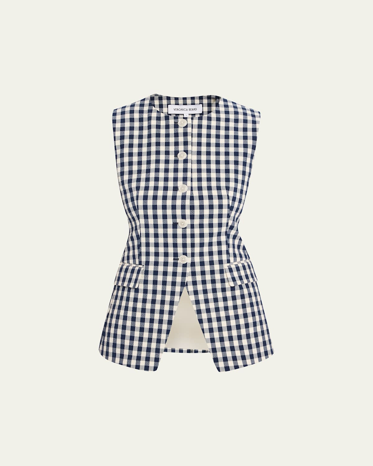 Lois Tailored Gingham Vest | Bergdorf Goodman