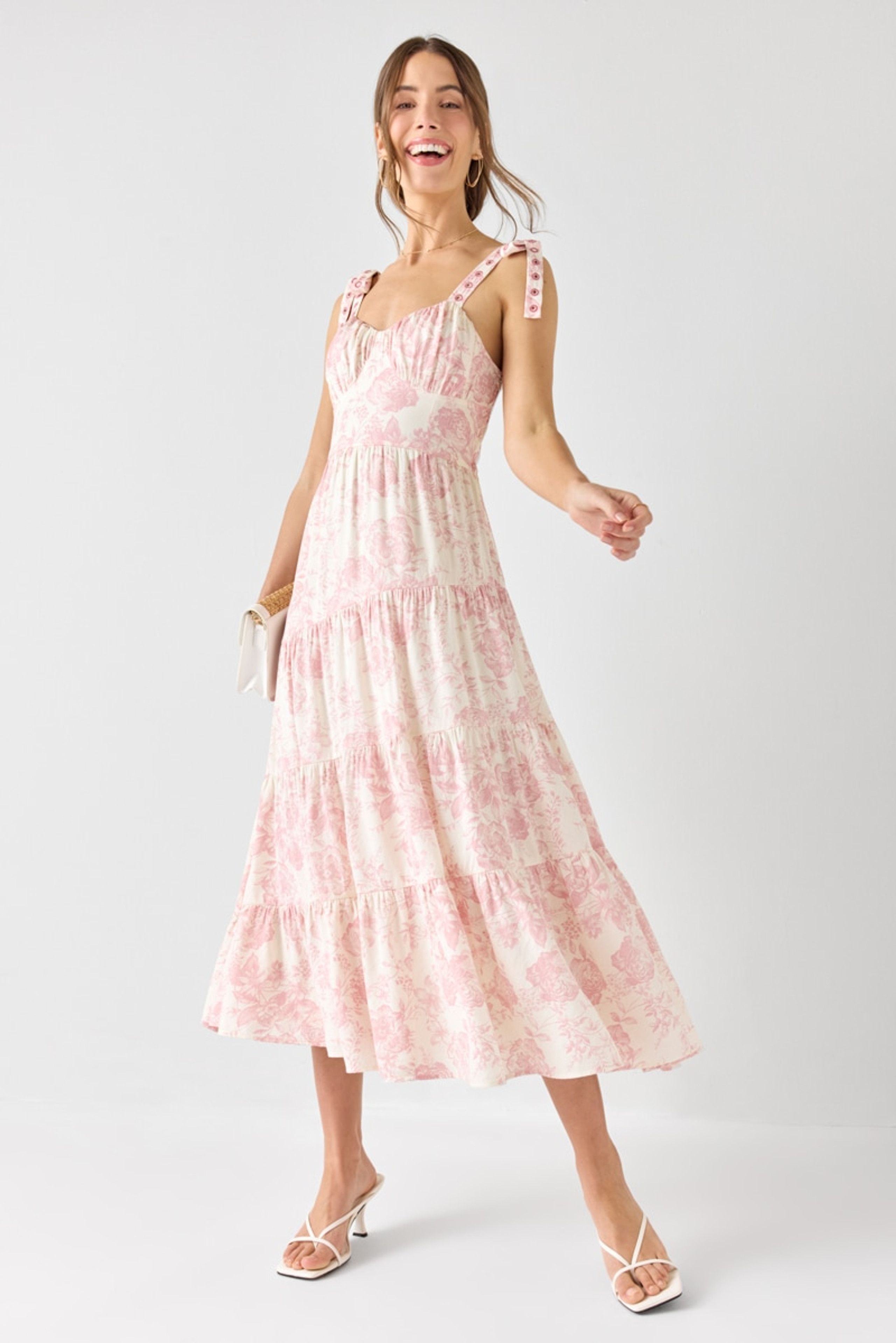 Lori Grommet Strap Floral Maxi Dress | Francesca's