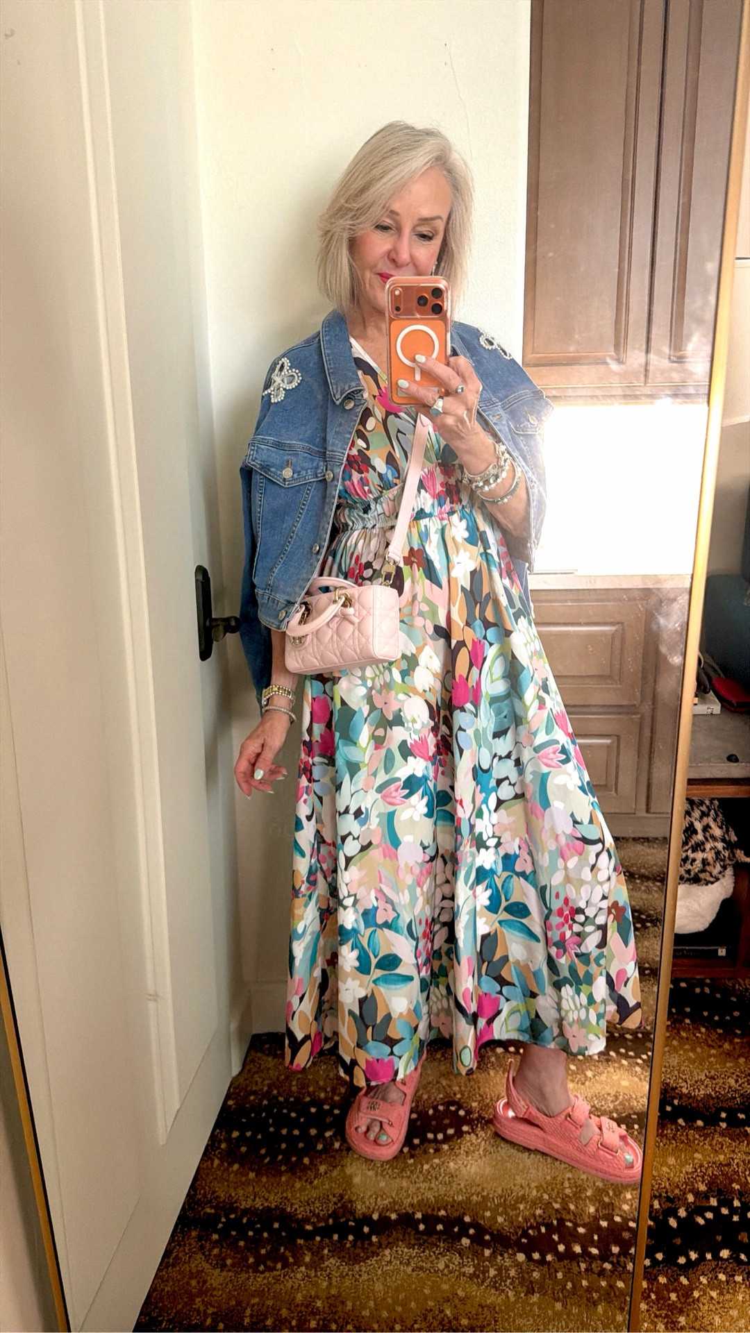 So many compliments on this look. I am 5’7” wearing a size medium in dress and small in denim jacket. Matching jeans to the jacket linked

#LTKOver40 #LTKootd #LTKMothersDay