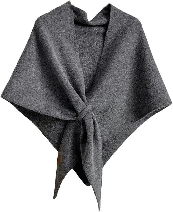 Winter Shawl Wraps Women Fleece Poncho shawls Wrap Scarf Sweater Shall Cape | Amazon (US)