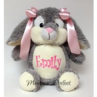 Personalized, Monogrammed, Cuddly Soft Bunny Rabbit | Etsy (US)