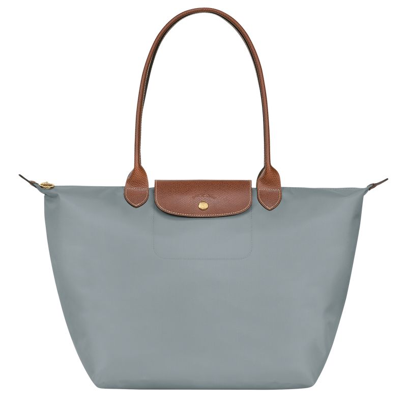 Le Pliage Original L Tote bag Steel - Recycled canvas | Longchamp US | Longchamp