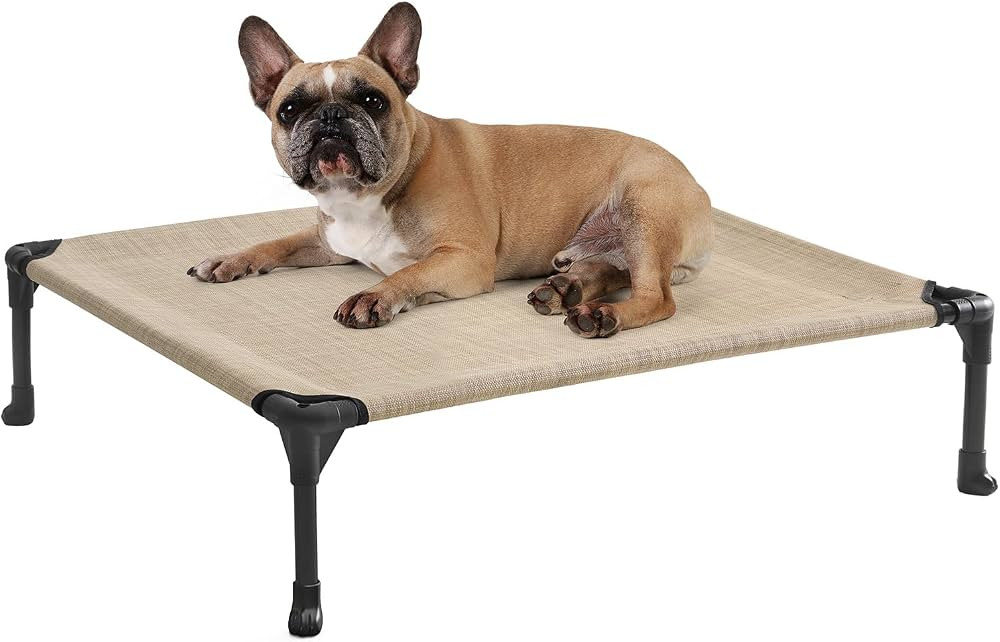 Veehoo Outdoor Elevated Dog Bed for Medium Dogs, Cooling Raised Dog Cot Off Ground Hammock Pet Be... | Amazon (US)
