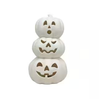 Stacked Jack-o'-Lanterns DIY Ceramic LED Décor by Make Market® | Michaels | Michaels Stores