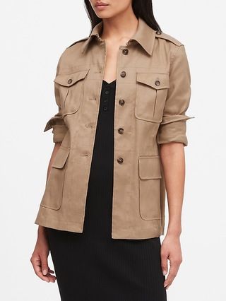 Linen-Cotton Safari Jacket | Banana Republic (US)