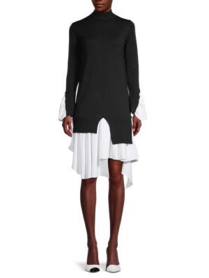 Avantlook ​Irregular Splicing Knit Dress on SALE | Saks OFF 5TH | Saks Fifth Avenue OFF 5TH (Pmt risk)