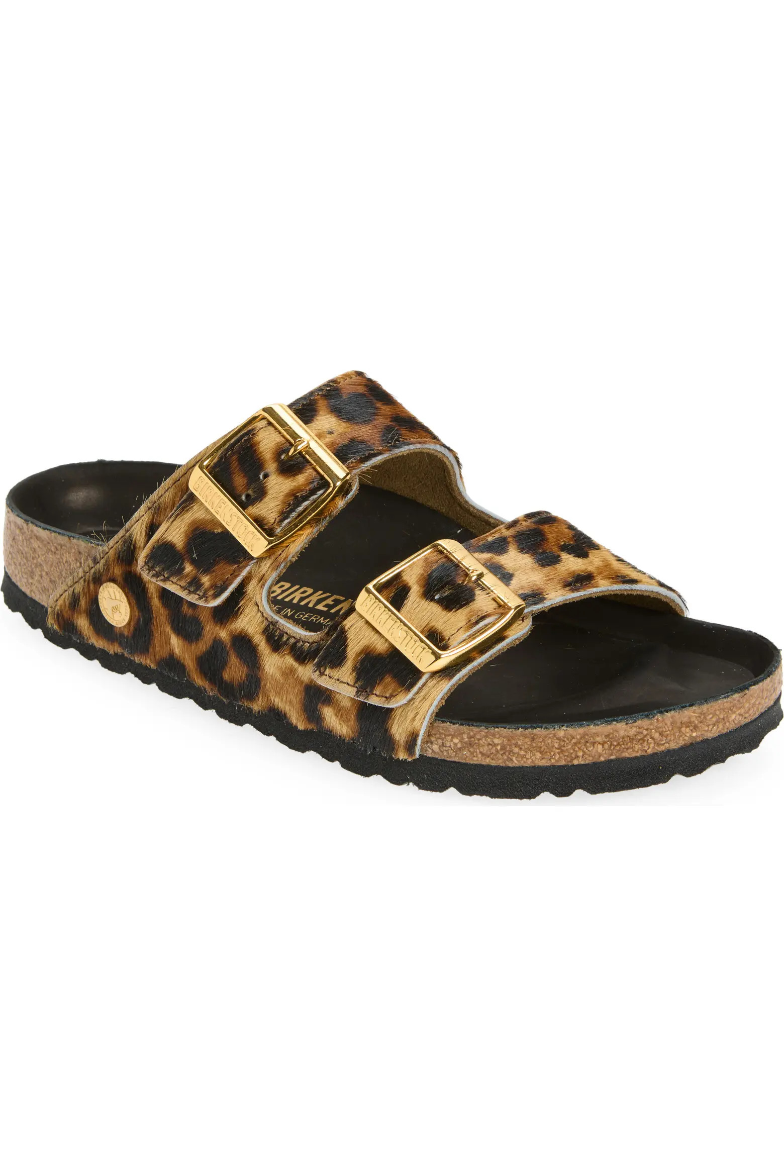 Birkenstock Arizona Genuine Calf Hair Slide Sandal (Women) | Nordstrom | Nordstrom