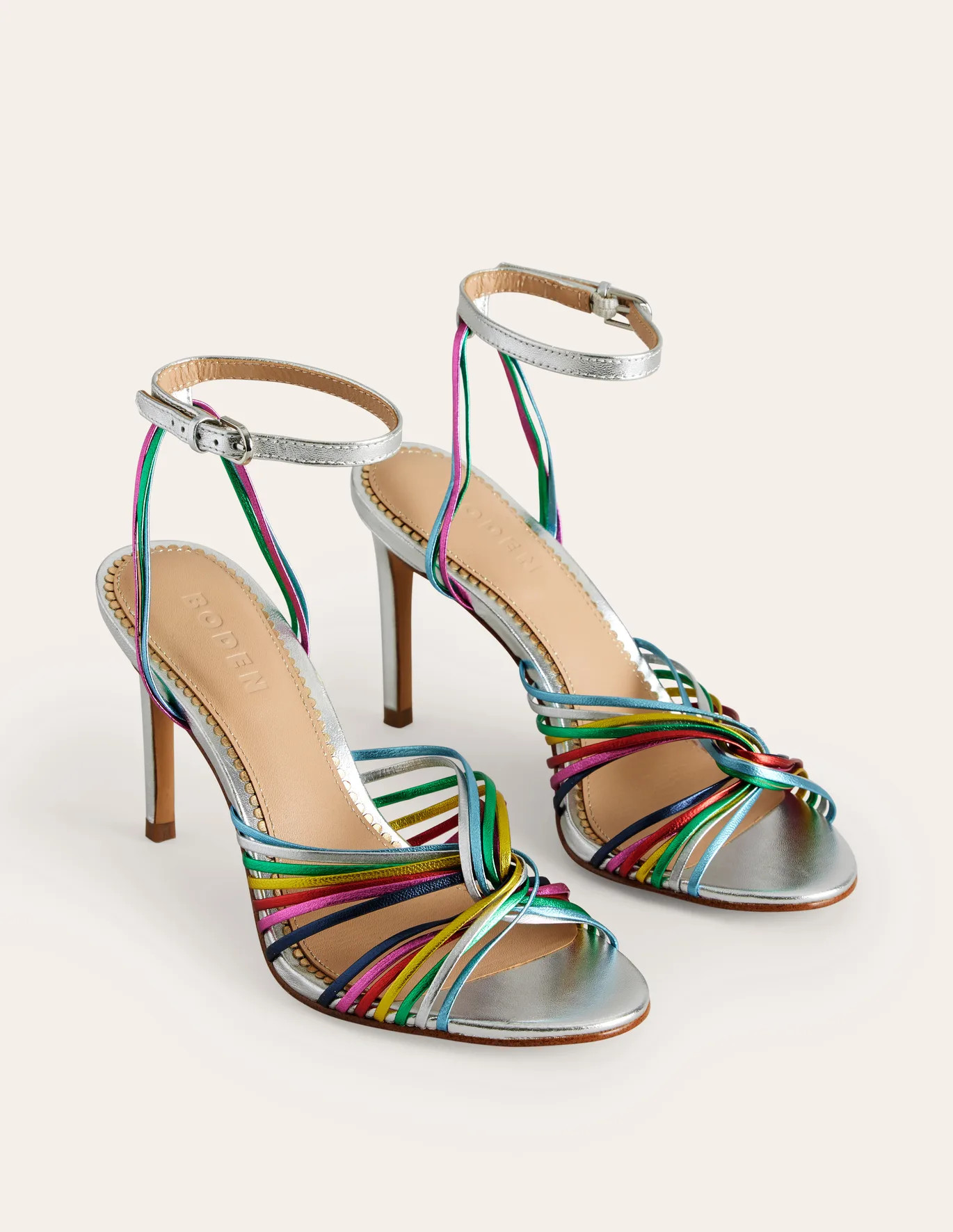 Twist Front Heeled Sandals | Boden (US)