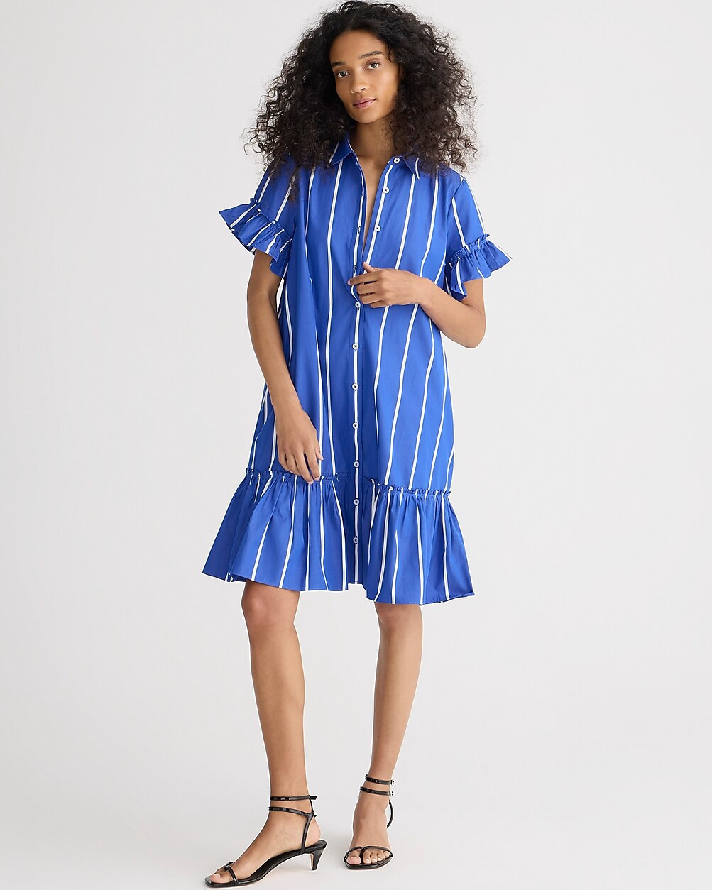 Amelia shirtdress in stripe cotton poplin | J. Crew US
