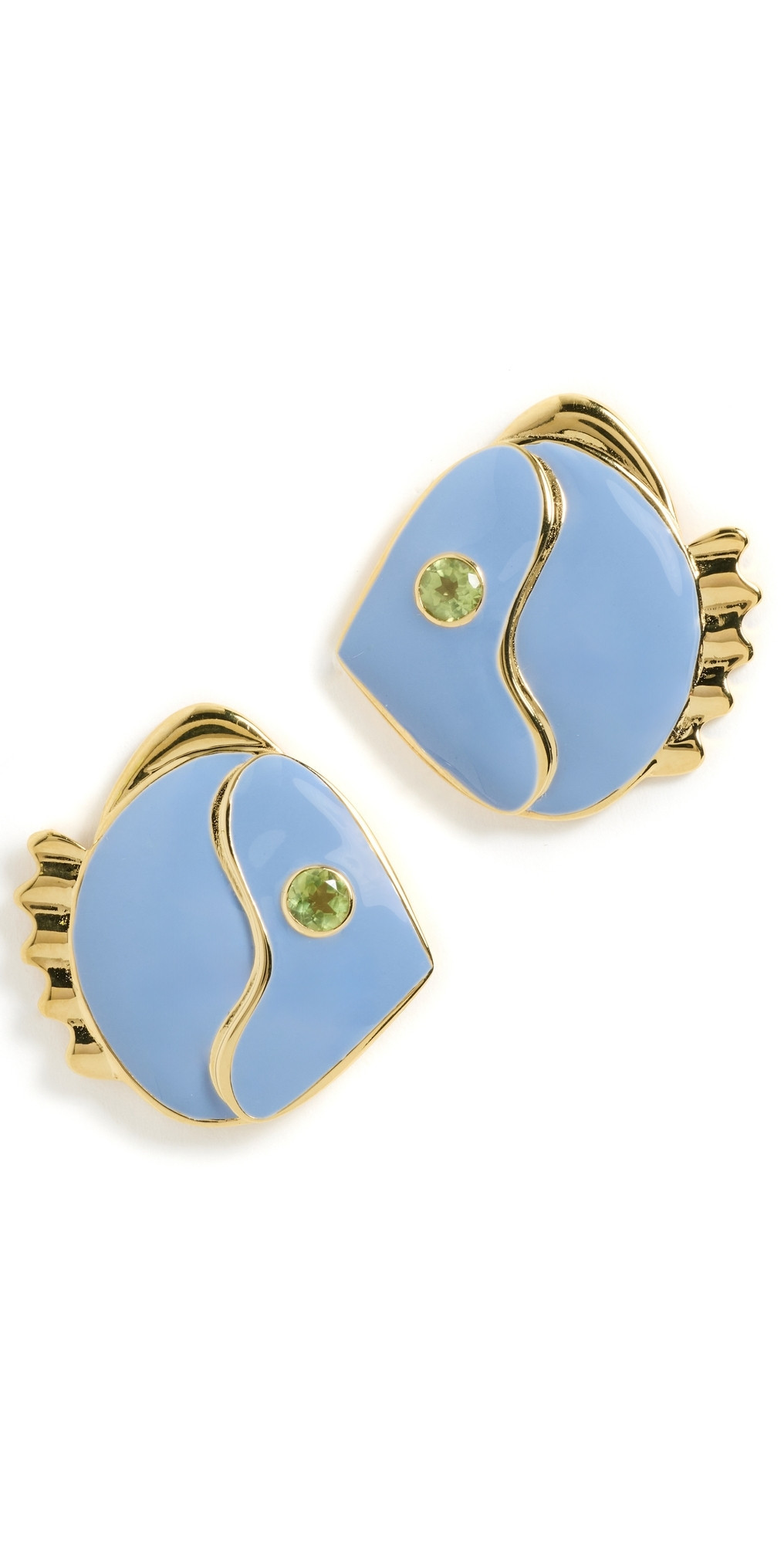 Lizzie Fortunato Mikuni Stud Earrings In Periwinkle Blue One Size | Shopbop