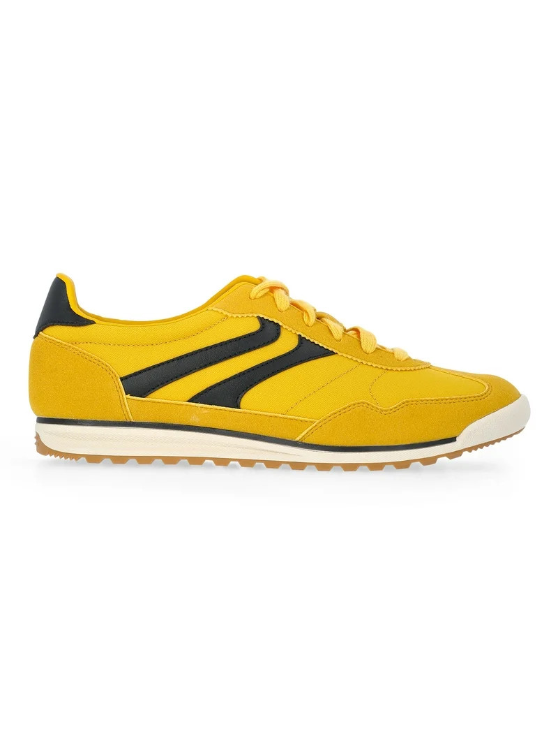 No Boundaries Retro Lace-Up Sneakers, Women's | Walmart (US)