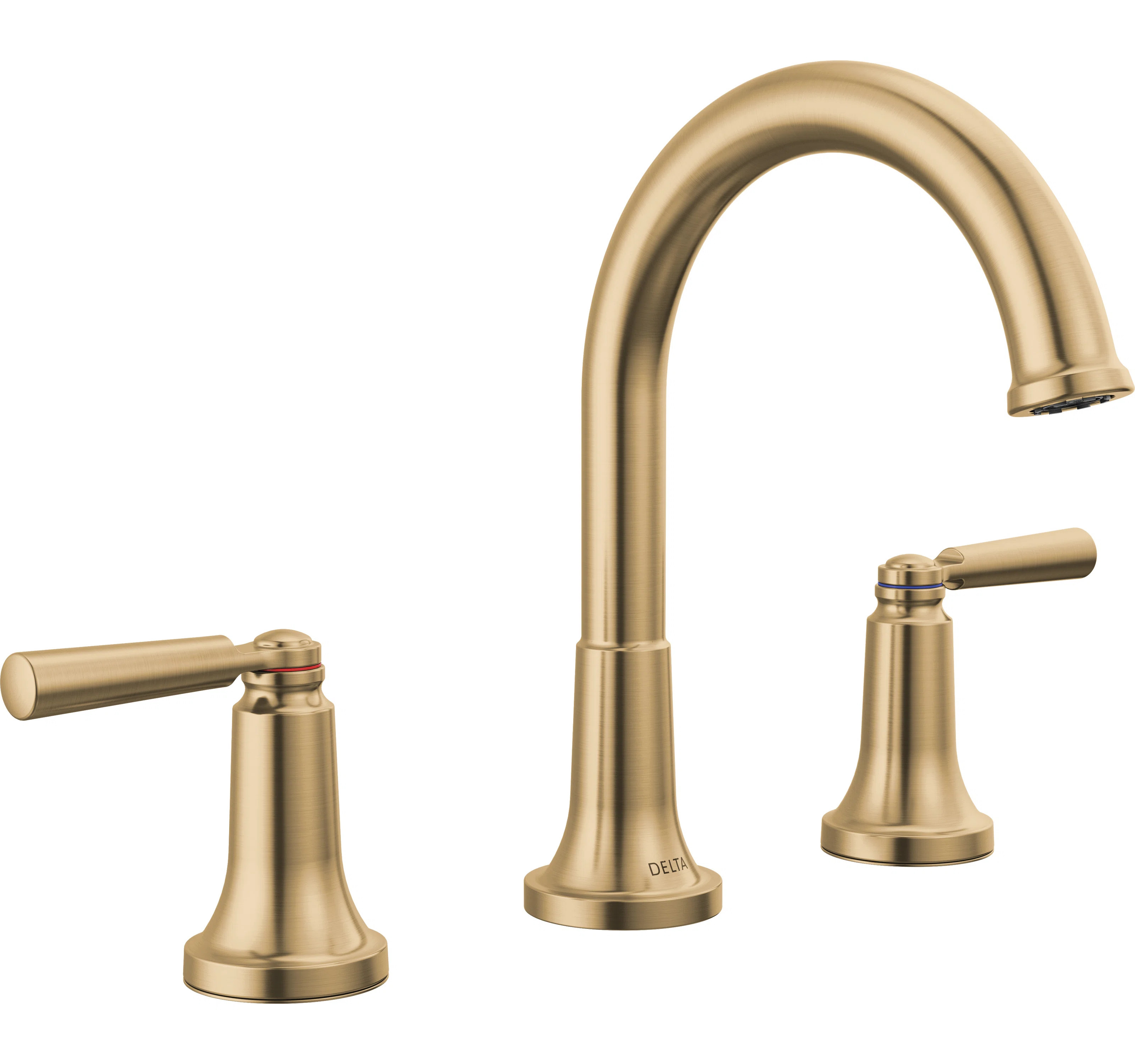 SAYLOR™ Widespread Bathroom Faucet 3 Hole, 2-handle Bathroom Sink Faucet with Drain Assembly 35... | Wayfair North America