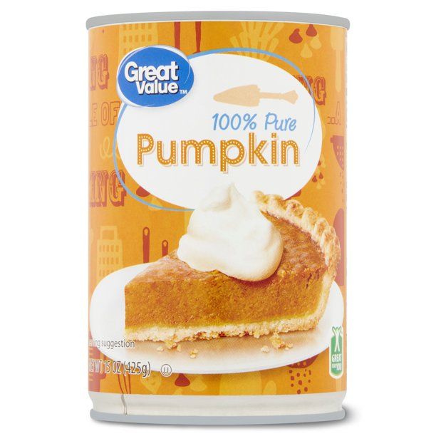 Great Value 100% Pure Pumpkin, 15 oz | Walmart (US)