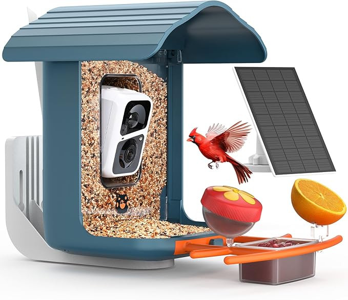 birdsnap® PAV - Smart Bird Feeder with Camera, 5 DIY Add-ons & 64G SD Card Auto Record Bird Vide... | Amazon (US)