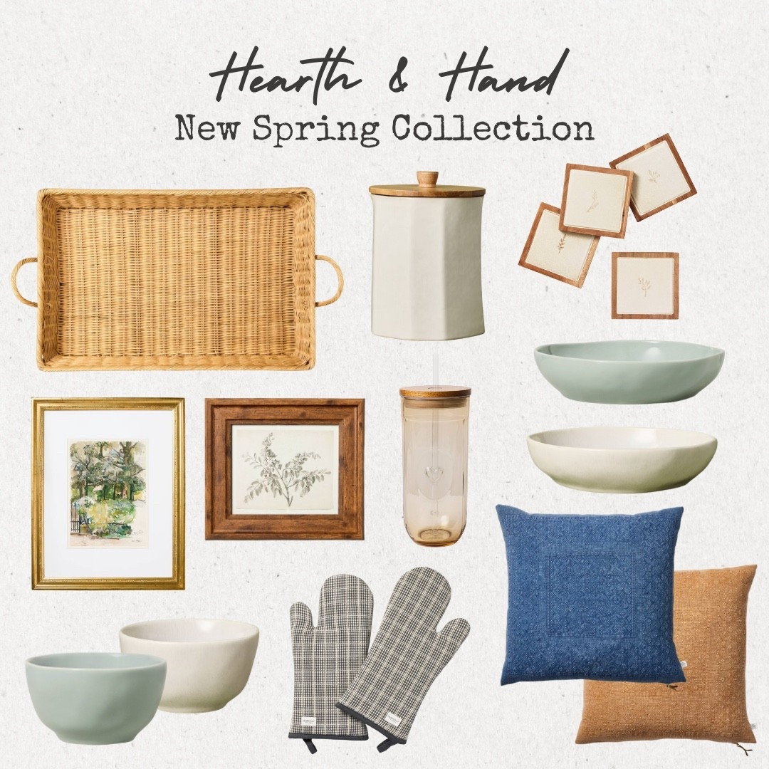 New Spring Finds from Hearth & Hand! The latest collection just dropped at Target, and it’s full of charming touches for your kitchen and home. From cozy throw pillows to framed art, elevated canisters, and pretty spring serving pieces—these neutral, natural textures are perfect for a seasonal refresh.

#LTKFindsUnder50 #LTKSeasonal #LTKHome