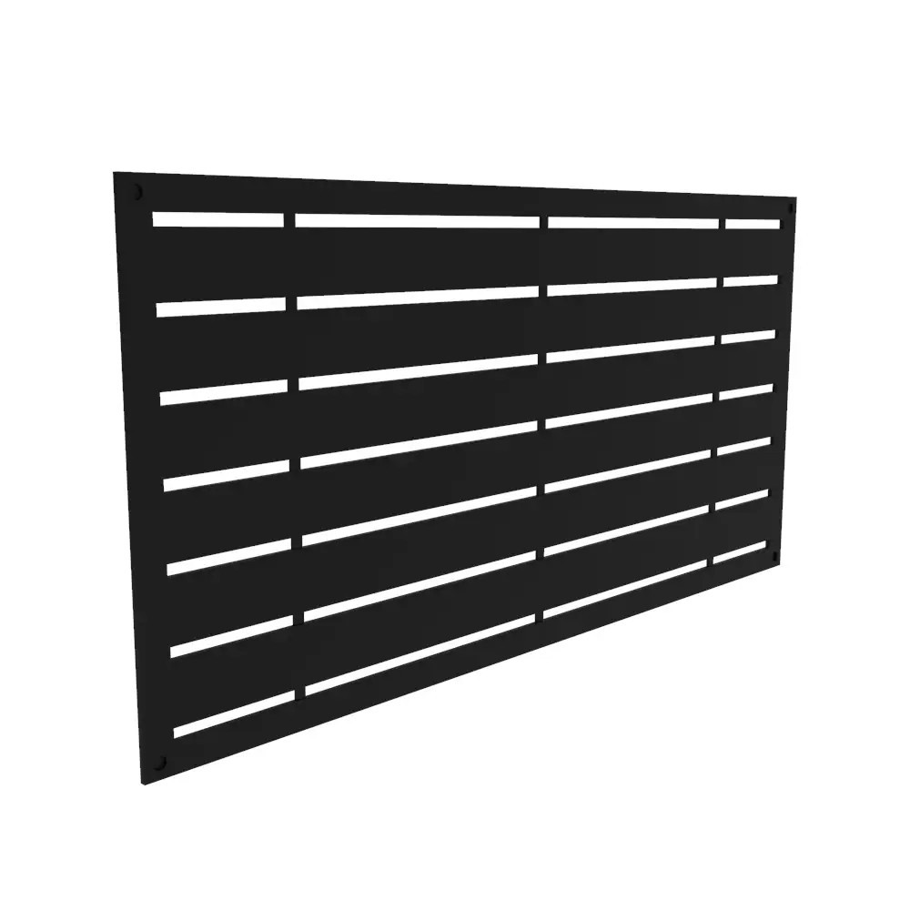 Freedom 48-in x 2-ft Boardwalk Black Polypropylene Decorative Screen panel | 73042822 | Lowe's