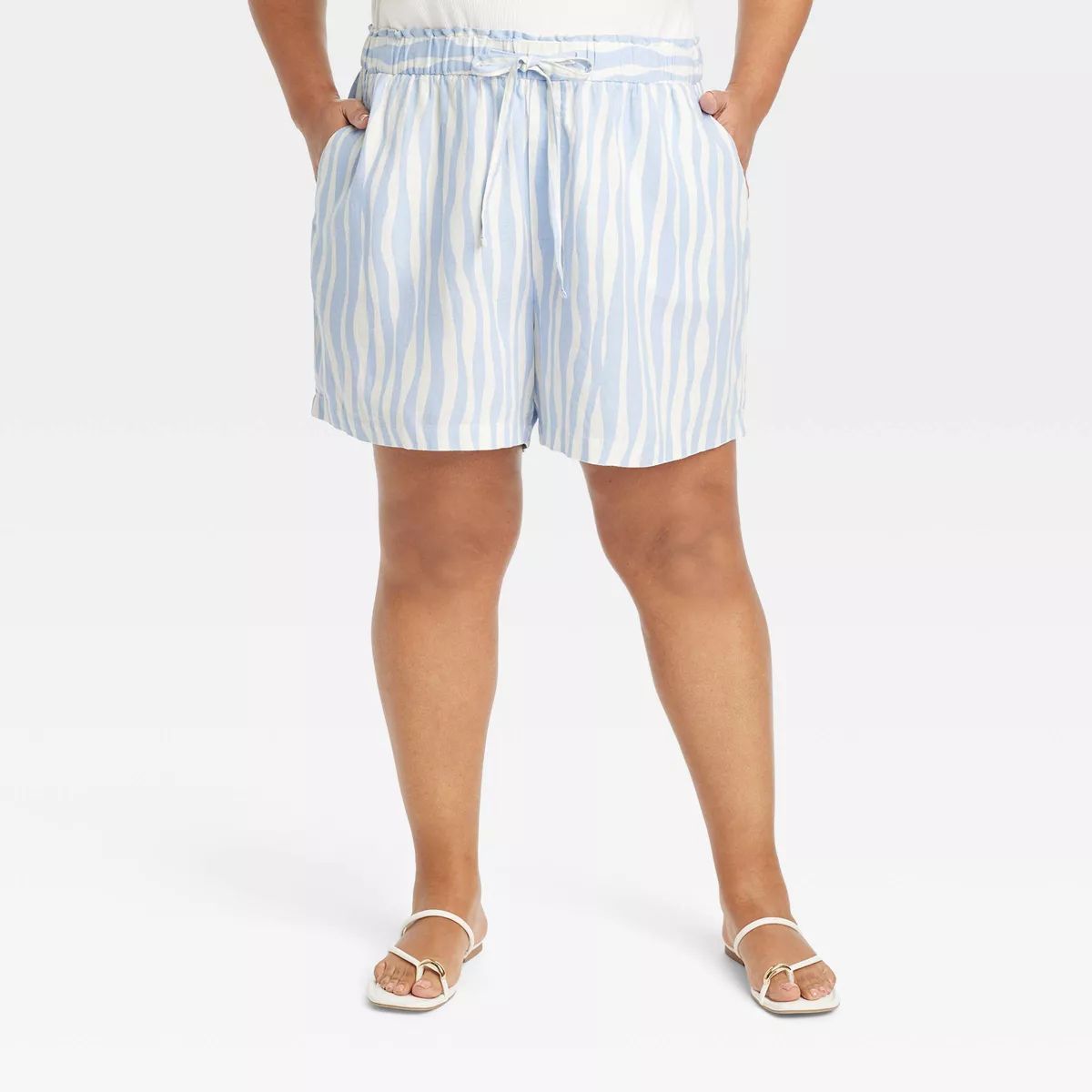 Women's High-Rise Linen Pull-On Shorts - Ava & Viv™ | Target