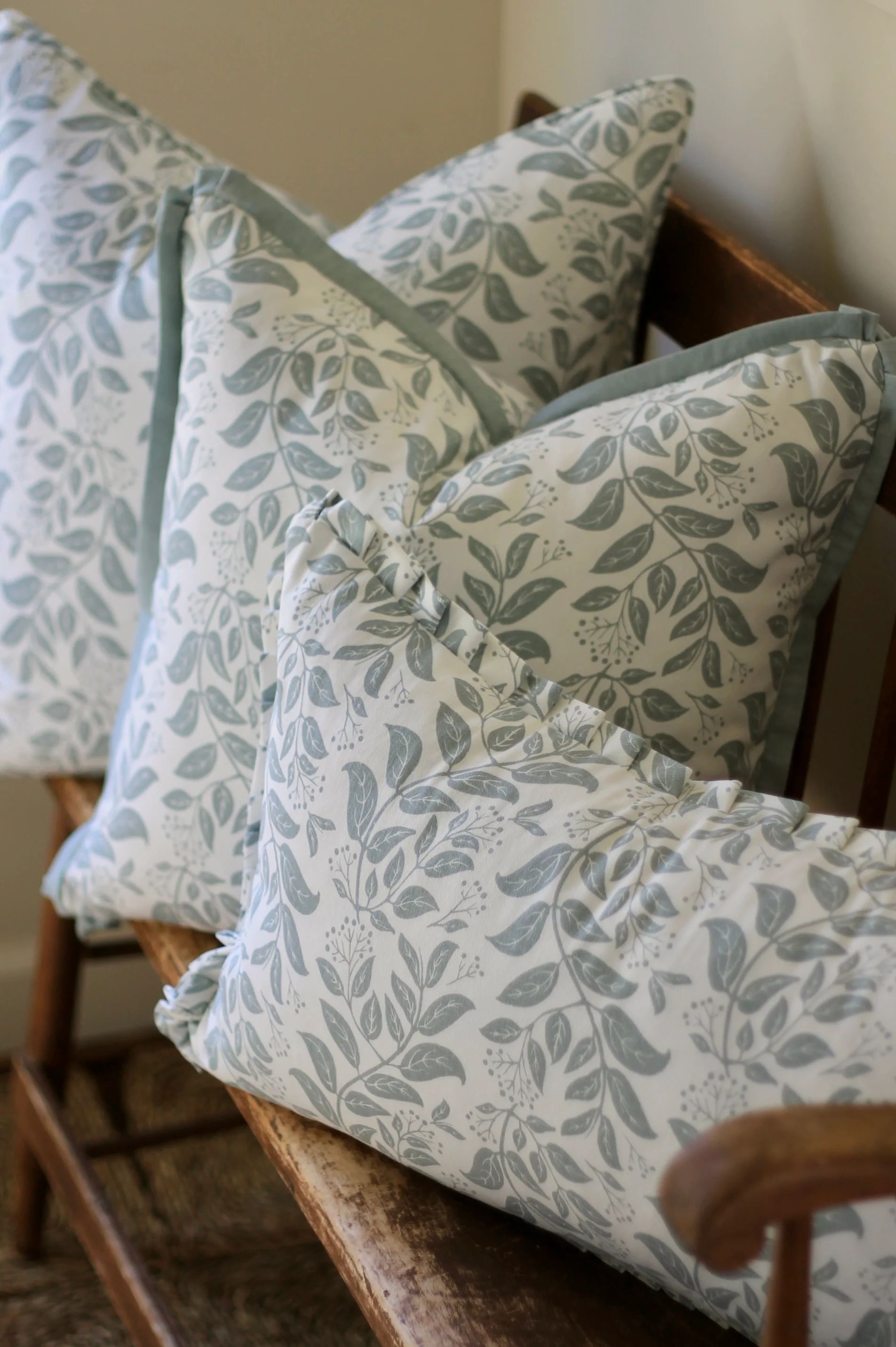 Privet Hedge Pillow Covers in Seaglass | JSH Home Essentials