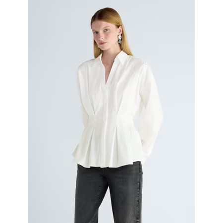 Scoop Women's and Women's Plus Pleated Shirt with Dolman Sleeves, Sizes XS-4X | Walmart (US)