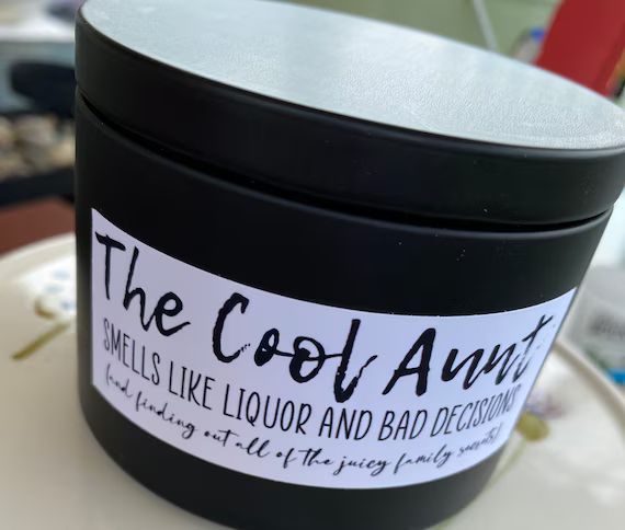 The Cool Aunt 8 Oz Scented Candle Liquor and Bad Decisions - Etsy | Etsy (US)