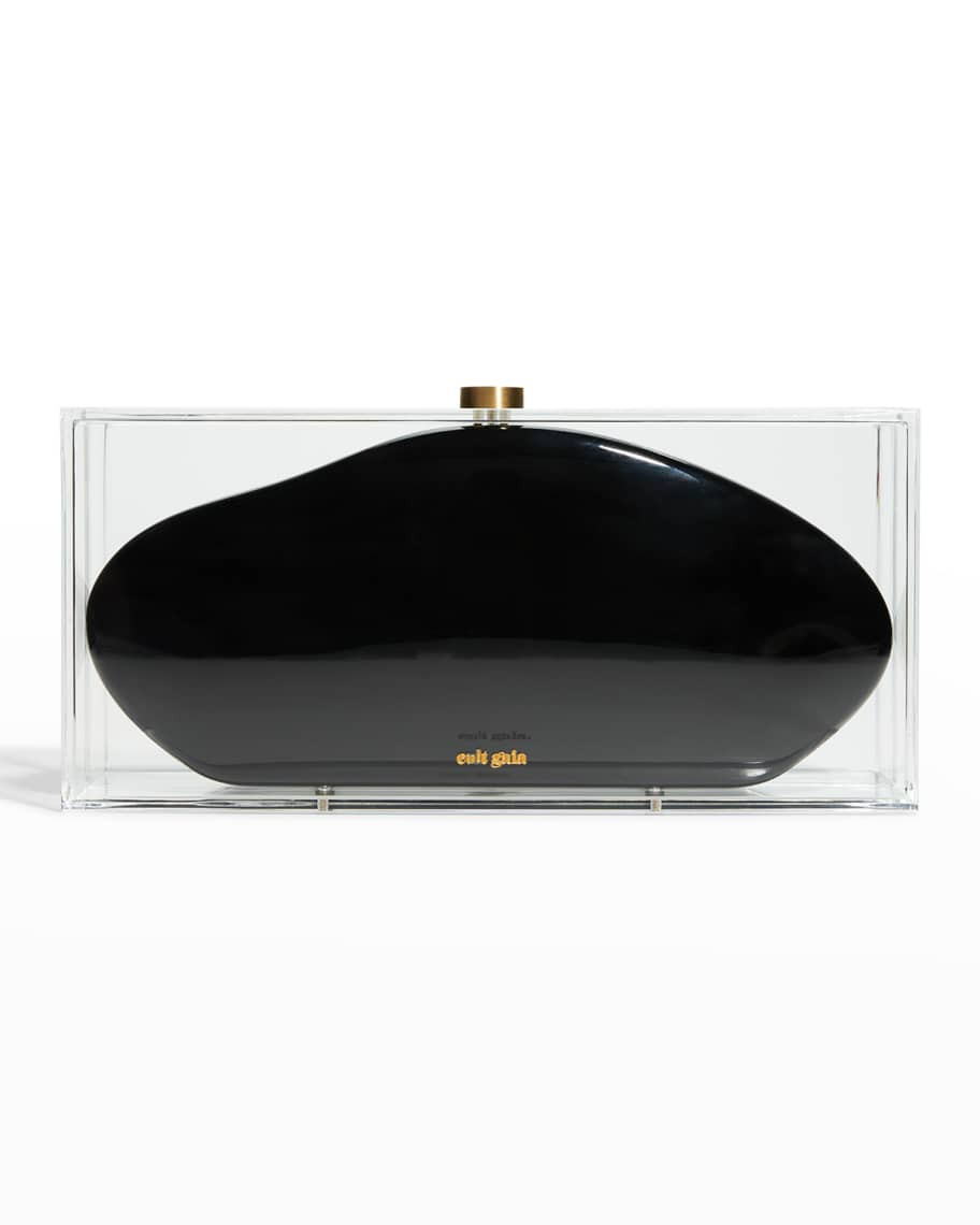 Cult Gaia Annika Clear Acrylic Clutch Bag | Neiman Marcus