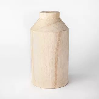 Decorative Wooden Vase Natural - Threshold™ designed with Studio McGee | Target