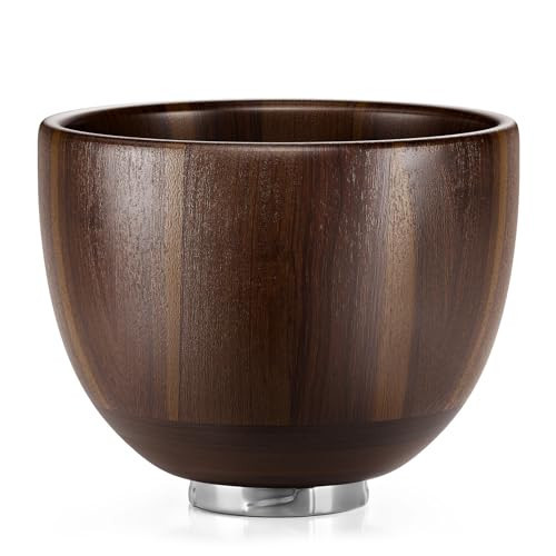 SpaceAid Wooden Bowl for Mixer - Kitchen Space Aid Acacia Wood Mixing Bowls Holder for Stand Mixer, Compatible with 4.5 & 5 QT Tilt-Head Models Kitchen, Natural Wood | Amazon (US)