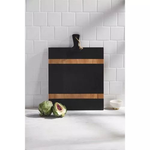 Mud Pie Black Wood Strap Board | Scheels