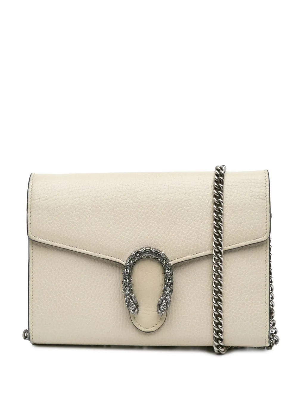 Gucci Pre-Owned 2016-present Mini Leather Dionysus Wallet on Chain crossbody bag - Brown | Farfetch Global