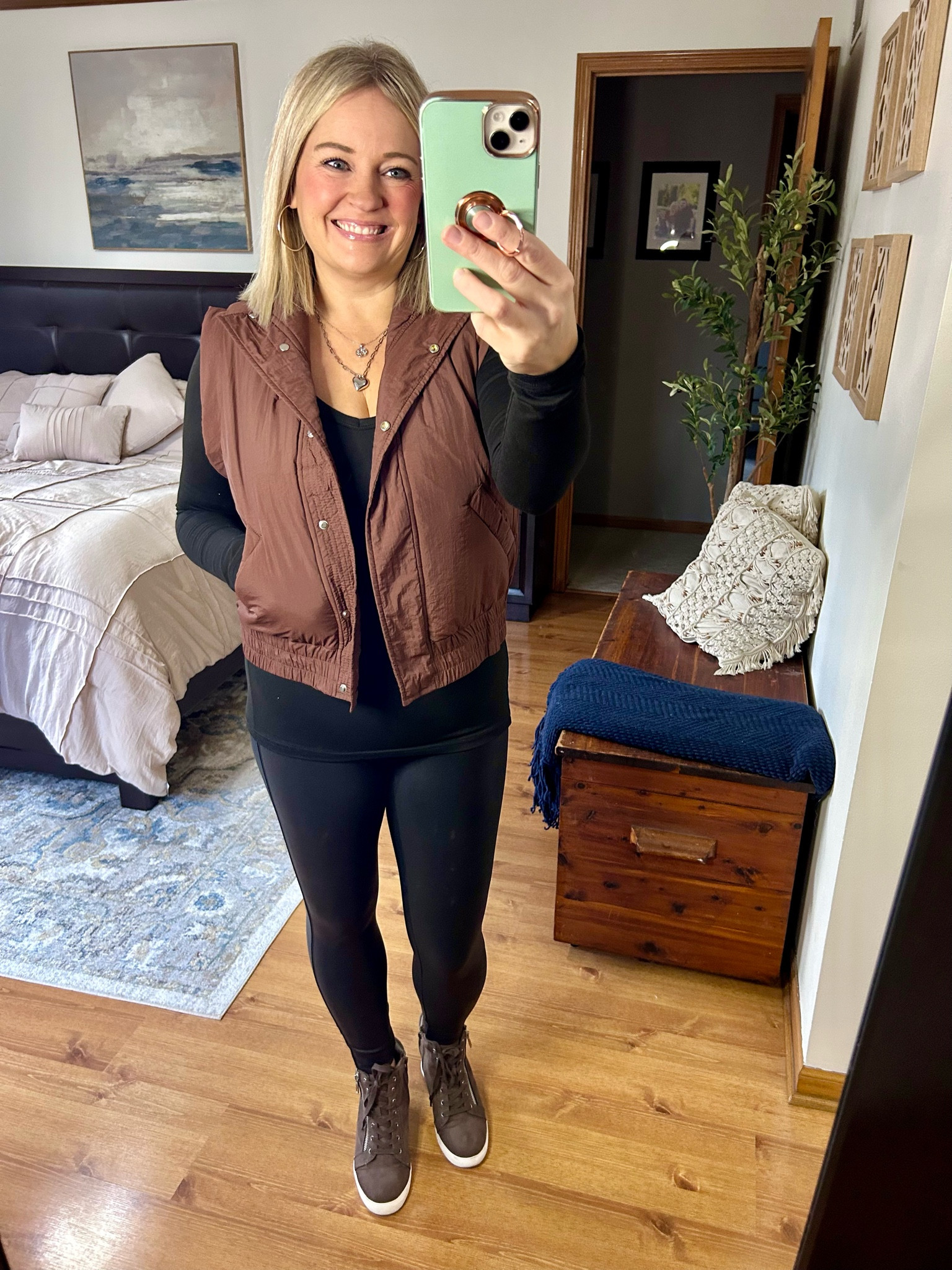 Just the cutest cropped vest in the color of the season!! On Black Friday deal!!

#LTKStyleTip #LTKOver40 #LTKActive