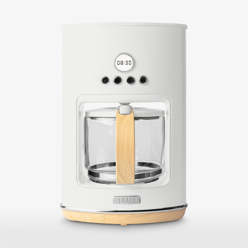HADEN Dorchester Ultra Matte White 10-Cup Programmable Drip Coffee Maker + Reviews | Crate & Barr... | Crate & Barrel