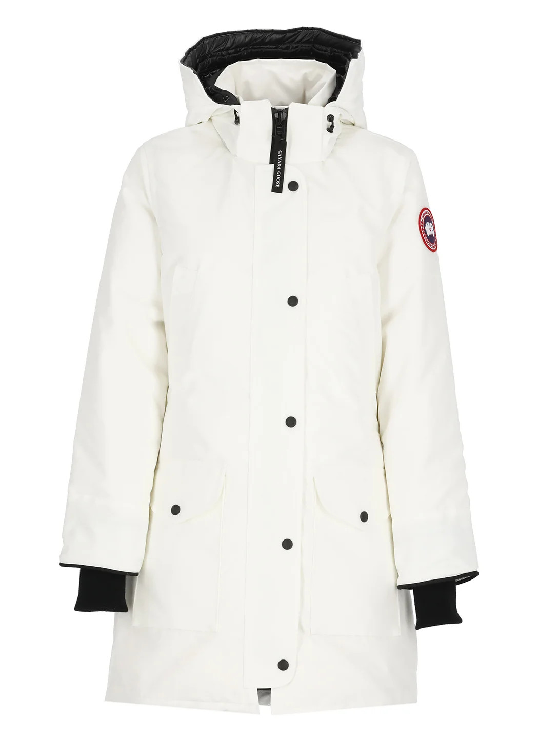Canada Goose Logo Patch Hooded Jacket | Cettire Global