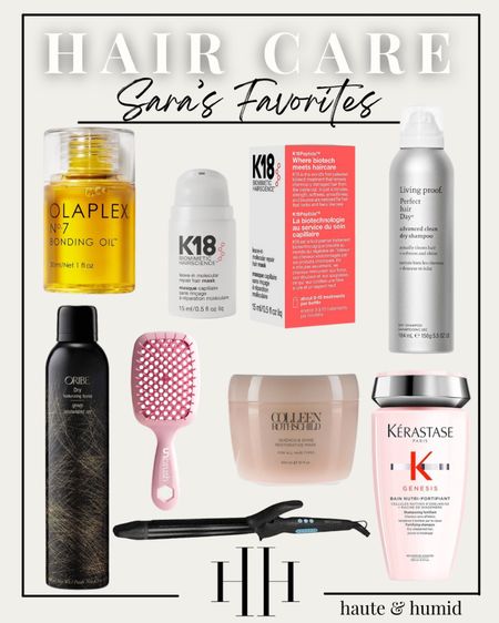 Hair care favorites
Dry shampoo
Shampoo
Hair oil
Brush
Hair mask
Curling iron


#LTKFindsUnder100 #LTKBeauty #LTKFindsUnder50